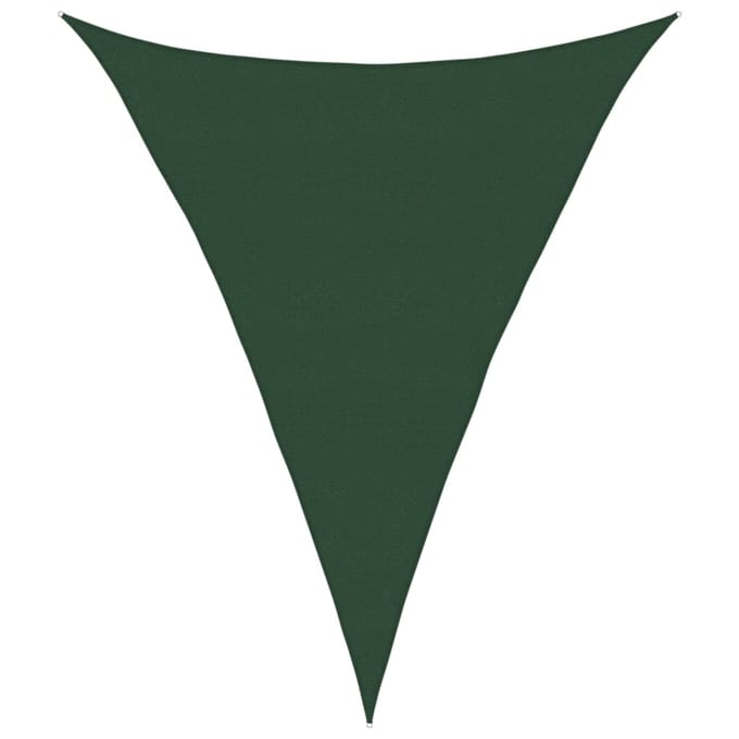 vidaXL - Zonnezeil - 160 - g/m² - 5x6x6 - m - HDPE - donkergroen