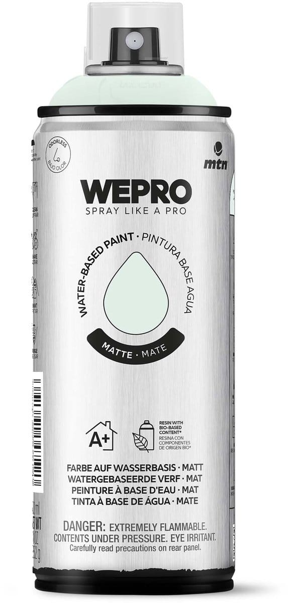 Spuitbus Groen Pisces Mat MTN WEPRO WATER-BASED PAINT 400ML