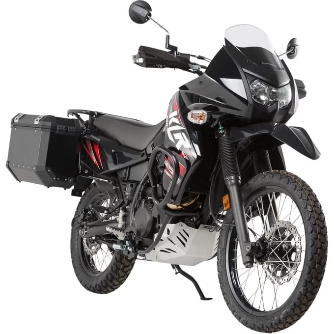 Motorfiets zijbaksteun Sw-Motech Evo. Renforcé. Kawasaki Klr650 (08-)