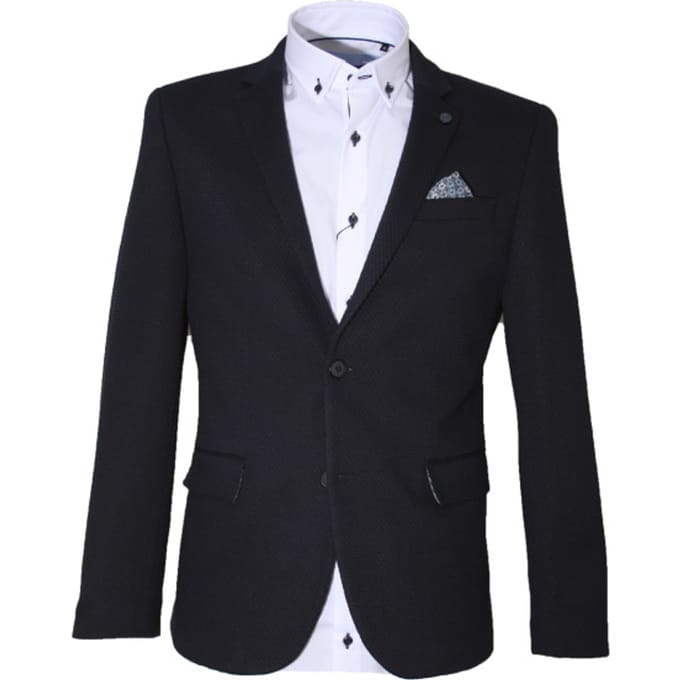 Carter & Davis - Casual colbert - Heren - 50 - Blauw - Polyester - 2628-6435