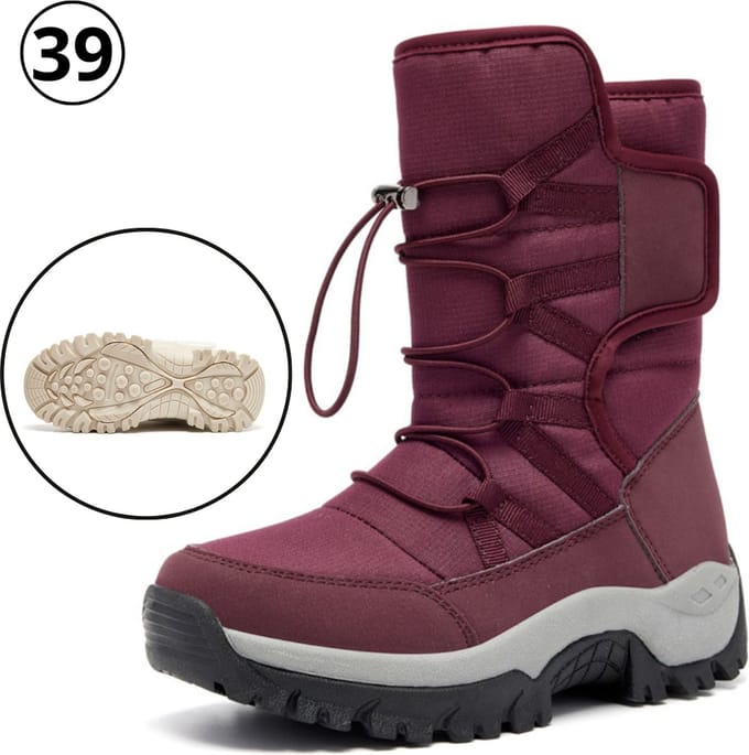 Nivard Snowboots - Sneeuwschoenen - Wintersport Sneeuwboots - Dames - Ski - Ski Gadgets - EU39 - Rood
