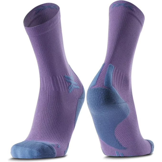 X-Socks Run Discover Crew Hardloopsokken Neobergine/X Black 35-38