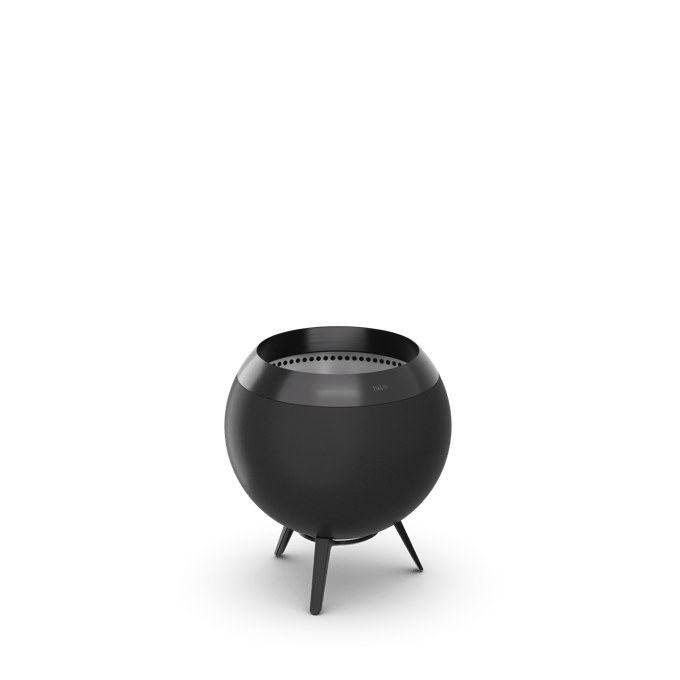 Höfats - MOON 45 geheel zwarte plancha grillset laag