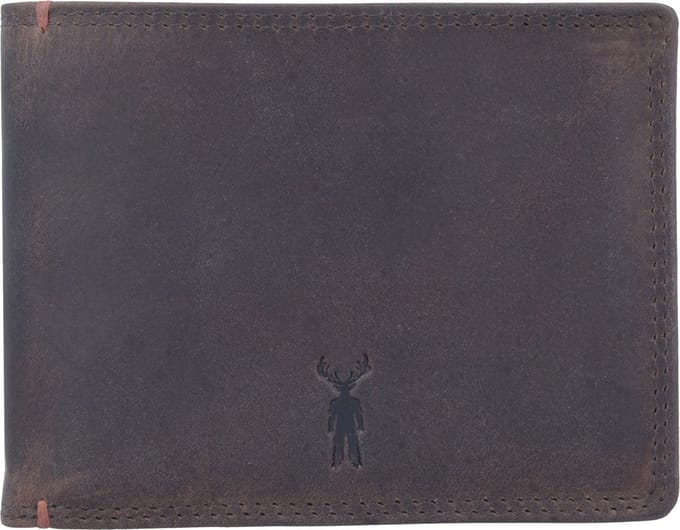 Jack Kinsky Colombo 202 Leren Portemonnee 12 cm - Jongens - Horizontaal - mokka