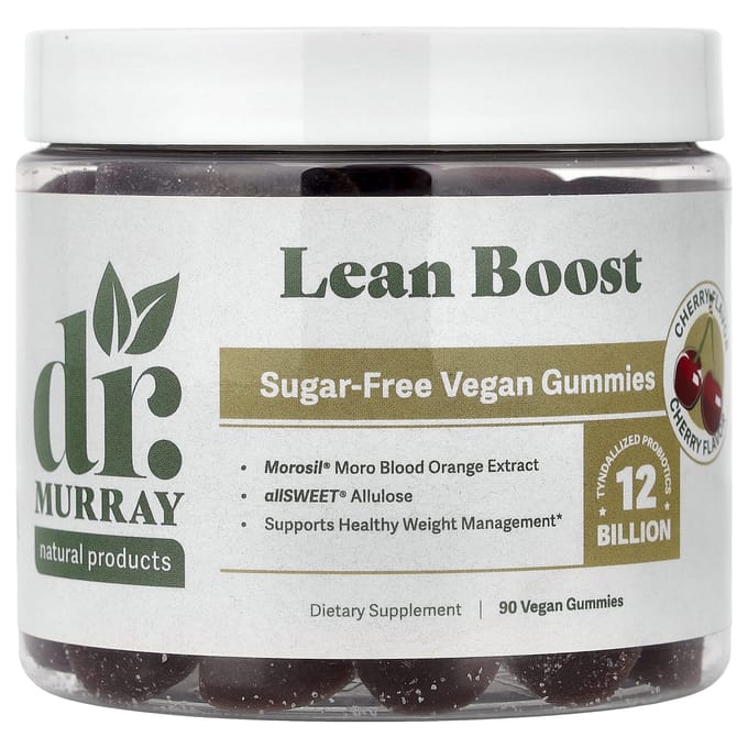 Dr. Murray's Lean Boost Gummies, Kers, Vegan, 90 Gummies