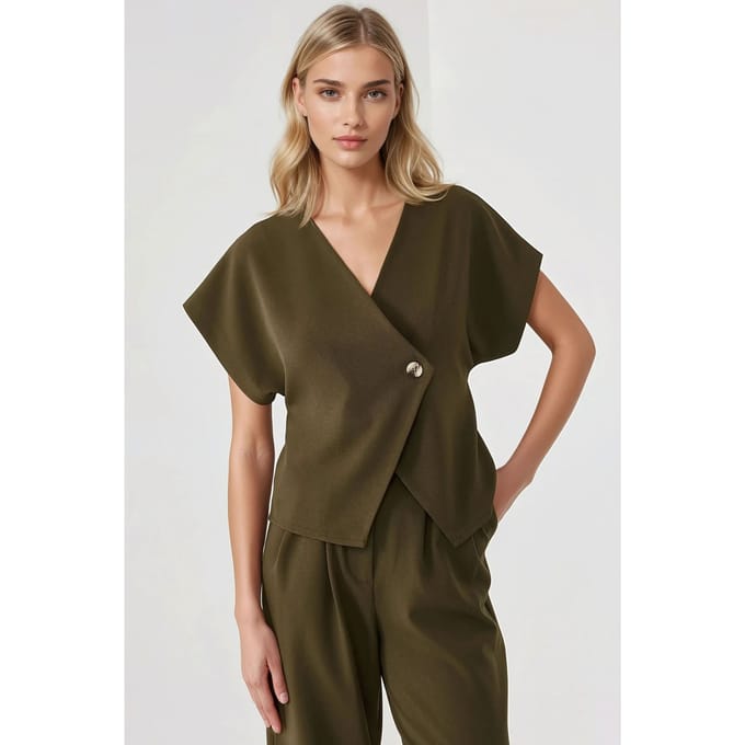 Getailleerd V-hals Gilet