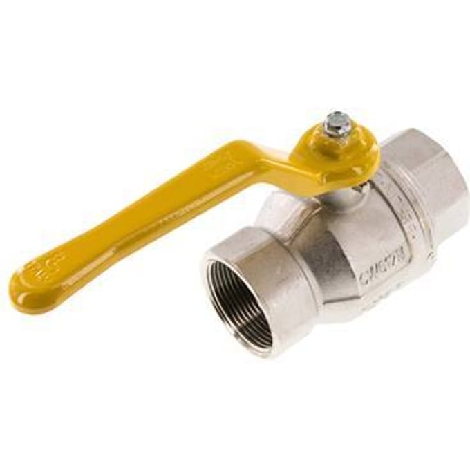 Rp 1 1/2 inch Gas 2-Weg Messing Kogelkraan - BL2BN-M-GA-112