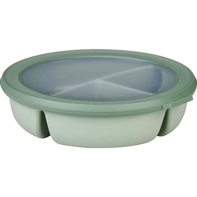 Mepal - Multikom Cirqula vershouddoos - 3-vaks bento bowl - 250 ml. 250 ml & 500 ml - Rond - Nordic sage