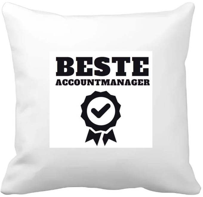 Akyol - beste accountmanager Kussen hoes - Beste accountmanager - collega - welkom - afscheid - 40 bij 40 cm