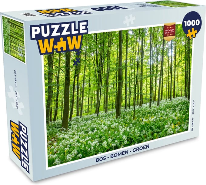 Puzzel Bos - Bomen - Groen - Legpuzzel - Puzzel 1000 stukjes volwassenen