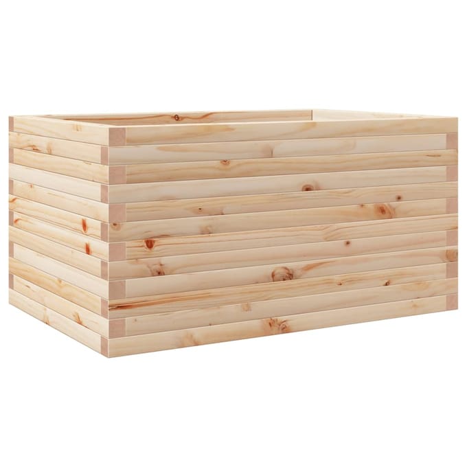 vidaXL - Plantenbak - 90x60x46 - cm - massief - grenenhout