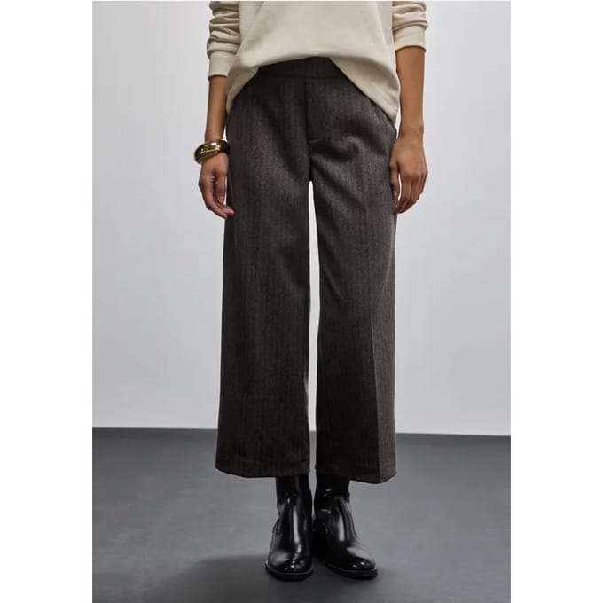Culottes met visgraatmotief