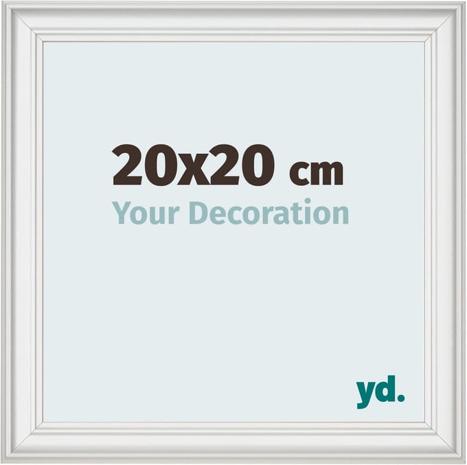 Your Decoration - Fotolijst 20x20 cm - MDF - Wit Geveegd - Lazio