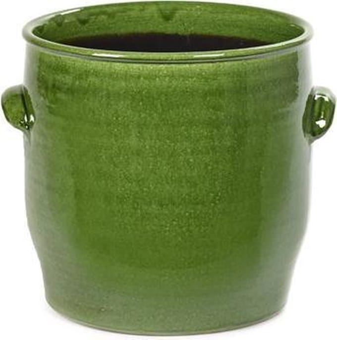 Serax Bloempot Sierpot Handles Groen -D25cm H25 cm