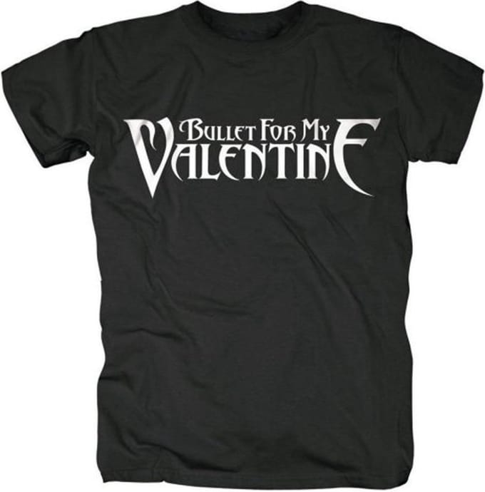 Bullet For My Valentine - Logo Heren Tshirt - S - Zwart