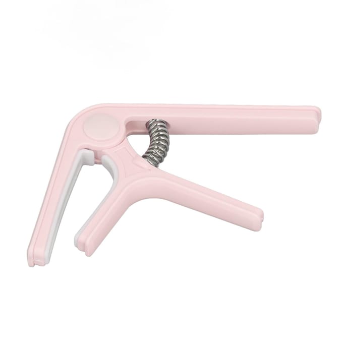 Gitaar Capo Stevig ABS Veer Gelijkmatige Druk Eenvoudige Bediening Capo voor Akoestische Gitaar Ukulele Bas white