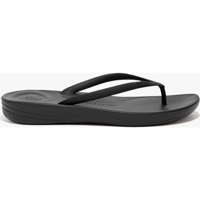 FitFlop Iqushion Ergonomic Flip-Flops TPU Dames Slippers - Zwart