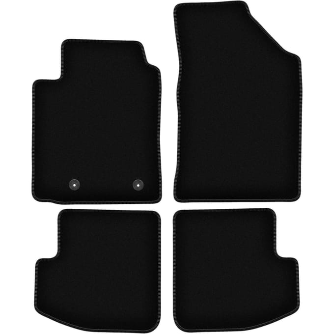 BASIC zwarte veloursmatten voor: Toyota Yaris I 3-deurs (1999-2005)