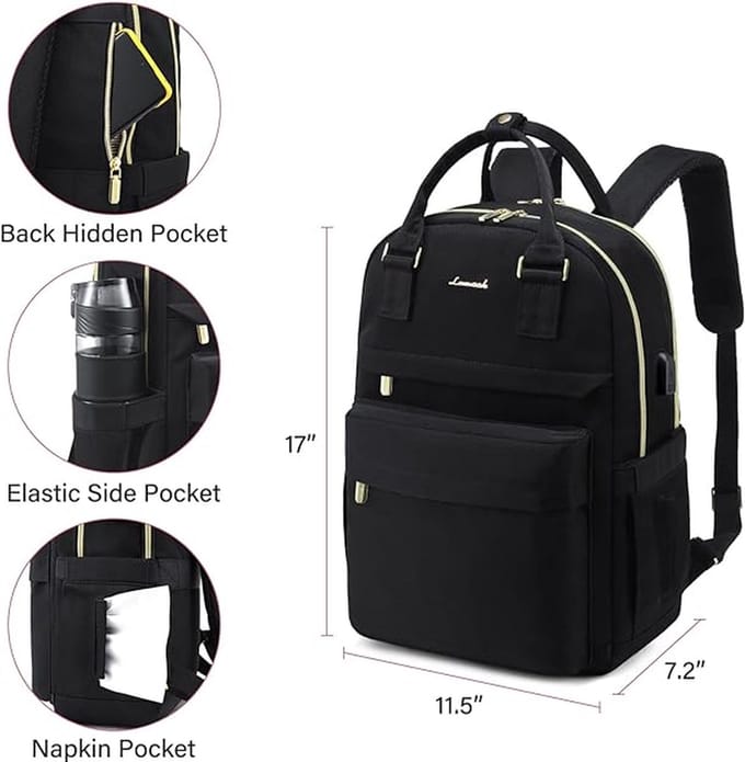 Baby Diaper Bag Backpack, Baby Diaper Bag with Changing Table, Large Unisex 15.6inch