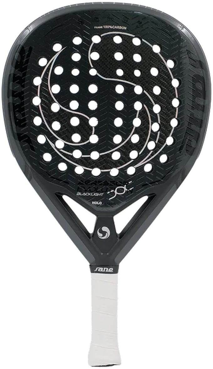 Paddle racket Sane Padel Agressor Blacklight