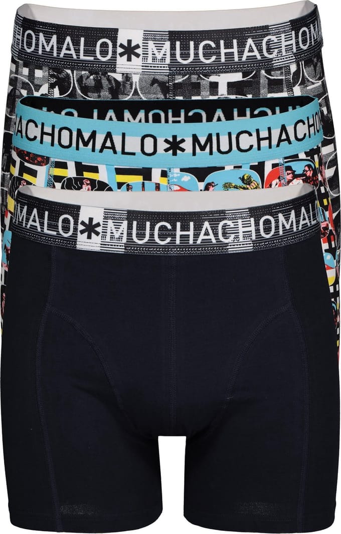 Muchachomalo boxershorts 3-pack - Color Television -  Maat: M