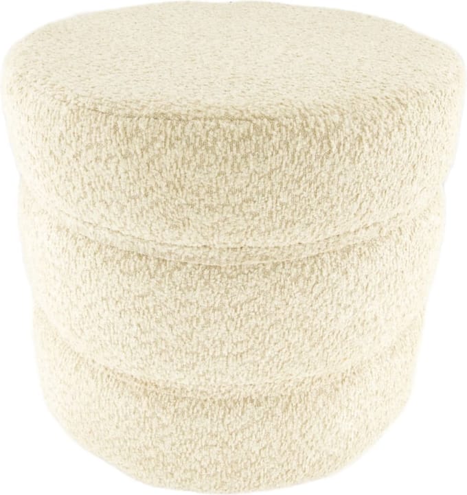 DKNC - Stool fabric 38x38x35cm - Cream