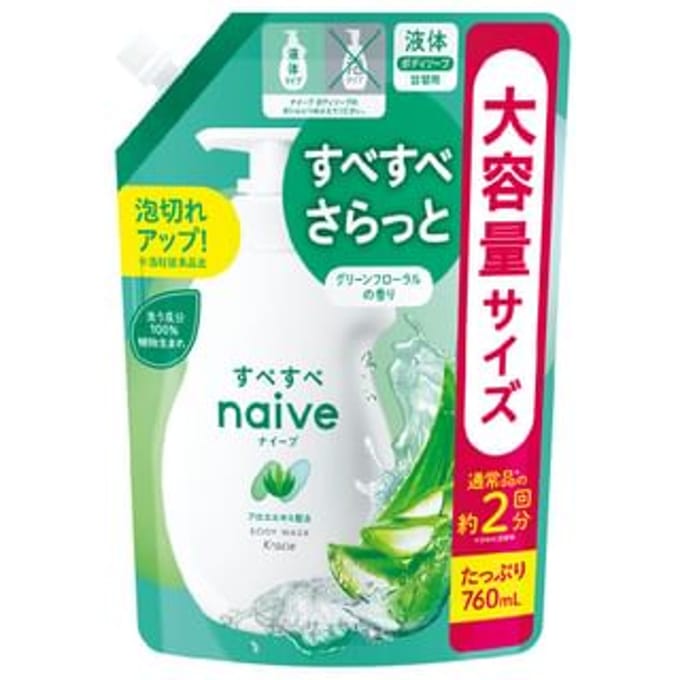 Kracie - Naive Body Wash Aloe 760ml Refill