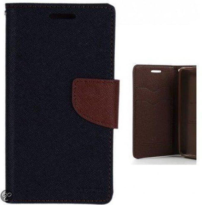 iPhone 5/5S Hoesje Color Fancy Diary Zwart/Bruin