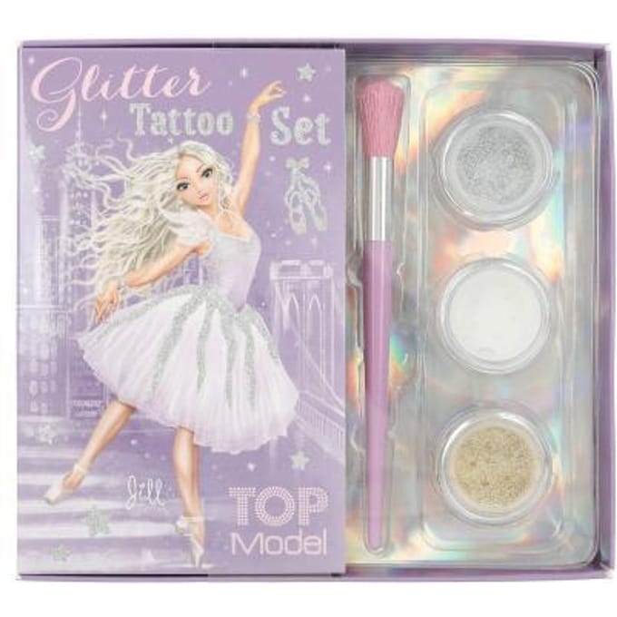 Top Model TOPModel glitter tatoeages BALLET Opmaken en sieraden