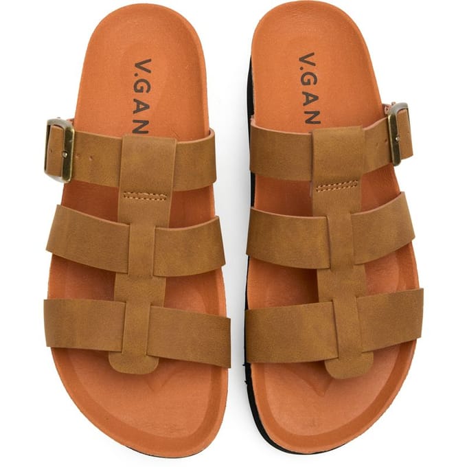 V.gan Vegan Vijgen Slide Voetsandalen