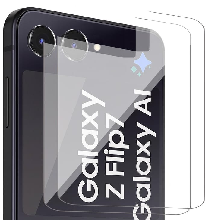Screenprotector geschikt voor Samsung Galaxy Z Flip 7 - 2x Glas Screen Protector