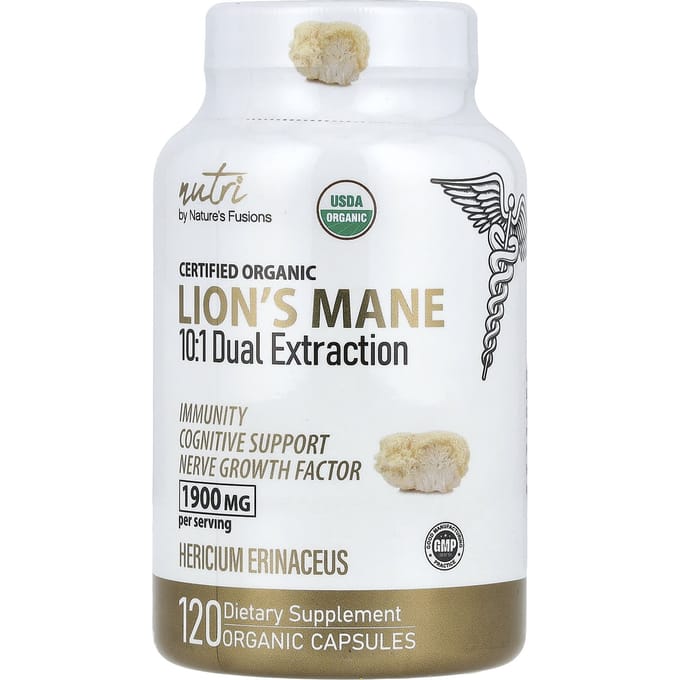 Crinière de Lion Bio, 120 Capsules Bio (633 mg par gélule)