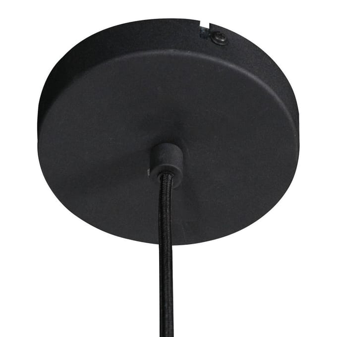 Hanglamp Flinter 3329E in bruin/zwarte kunststof en metaal, diameter 50 cm, hoogte instelbaar 25-165 cm, trendy ontwerp - Anne Light Home