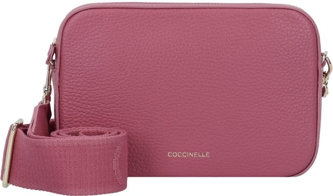 COCCINELLE Leren schoudertas Tebe Crossover Bag Rosewood (rood)paars