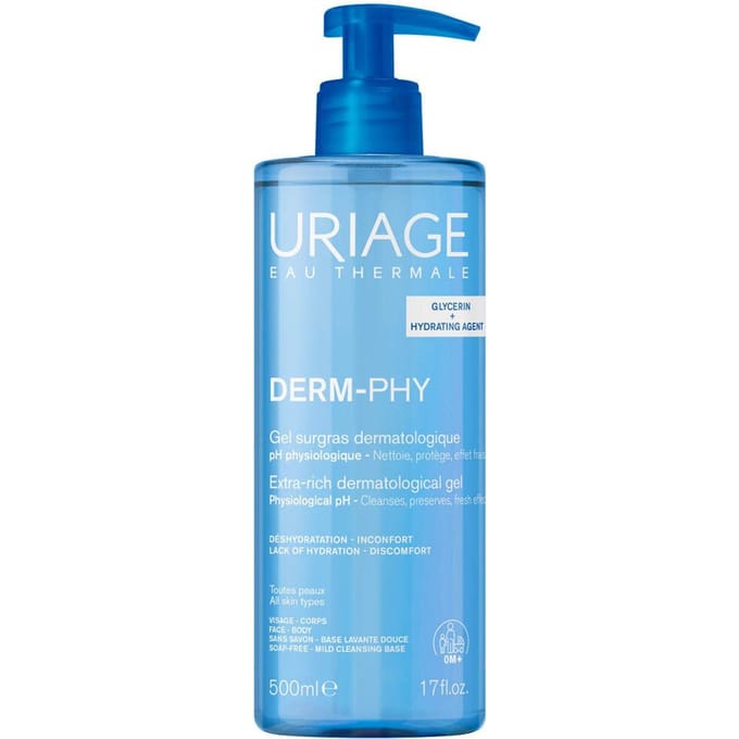 Uriage Derm-Phy Overvette Dermatologische Reinigingsgel 500 Ml