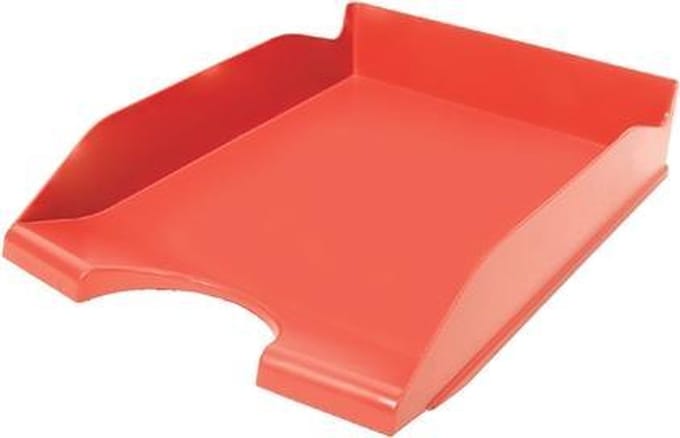 6 x Brievenbak Quantore - A4 - rood - 100% gerecycled - voordeelset