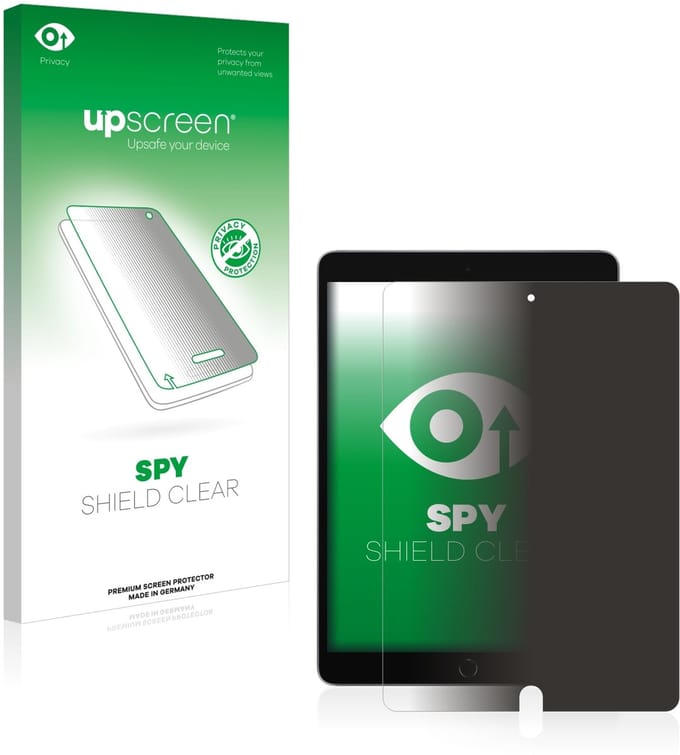 upscreen - privacy screenprotector voor Apple iPad 10.2" 2021 (9. Gen.) - Folie Beschermfolie Blauwlichtfilter