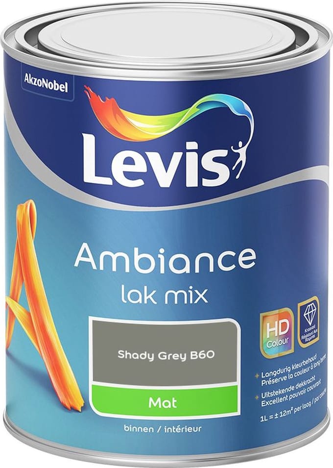 Levis - Ambiance Lak Mat Mix - Shady Grey B60 - Mengverf - 1 L