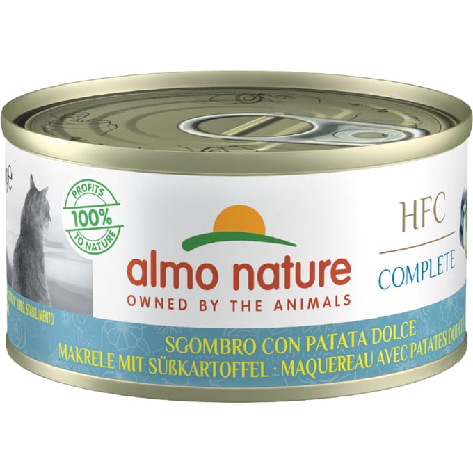 Almo Nature HFC Complete 6 x 70 g - Makreel met Zoete Aardappel