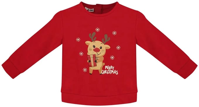 Ido 4a654 Sweatshirt Rood 5 Years Meisje