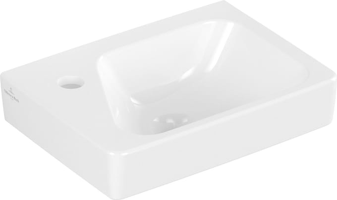Villeroy & Boch Architectura - Wastafel 36x27 cm, met overloop, kraangat links, alpine wit 43853601