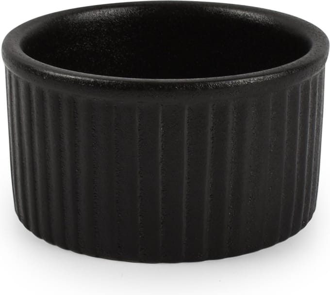 Bonbistro Ovenschaal 8xH5cm zwart Ardo - set/6