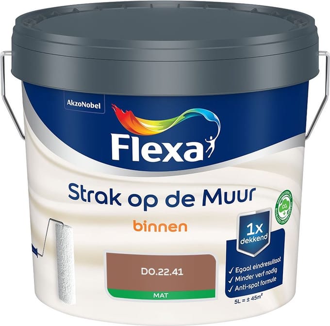 Flexa - Strak Op De Muur Binnen Mat - D0.22.41 - Mengverf - 5 L