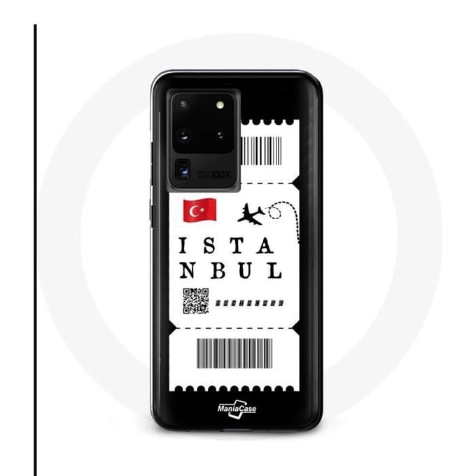 Case voor Samsung Galaxy S20 Ultra Vliegticket Istanbul Türkiye