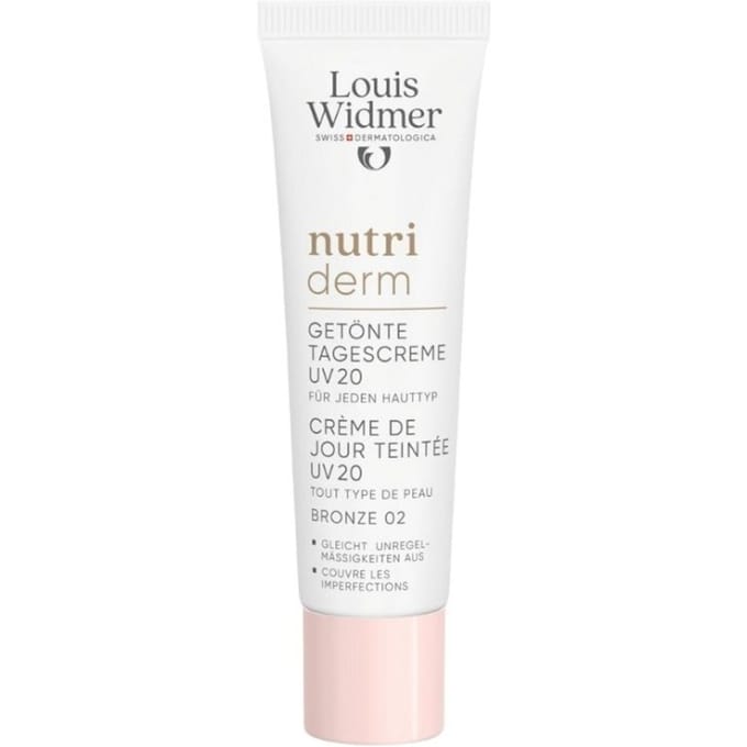 Louis Widmer Nutriderm Getinte Dagcrème Uv 20 Bronze 02 Met Parfum 30ml