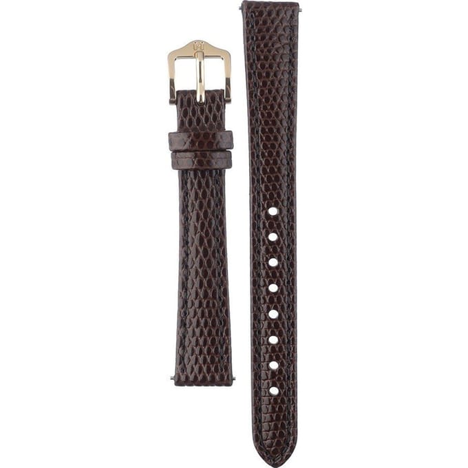 Hirsch Horlogeband -  Rainbow Donkerbruin - Leer - 14 mm