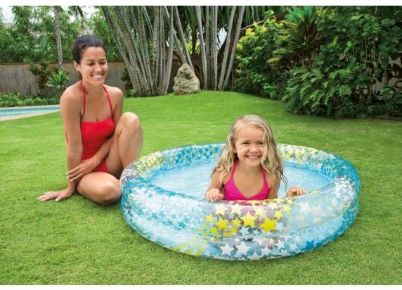 Intex Opblaasplonsbadje met 2 ringen 122x25cm Zwembaden