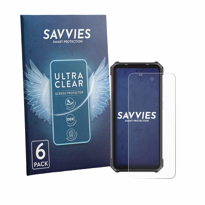 Savvies - Screenprotector voor Ulefone RugKing 5 Pro - Folie Beschermfolie transparant 6 Stuks