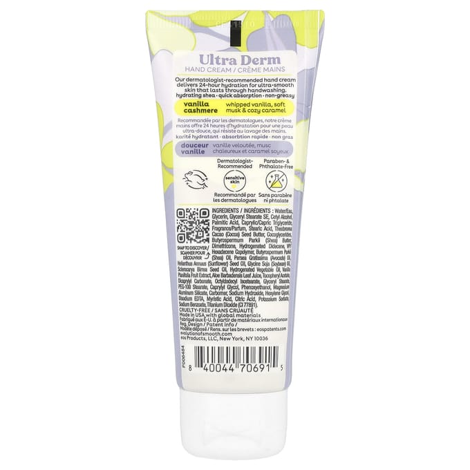 EOS, Shea Better™, Ultra Derm, Handcrème, Vanille Kasjmier, 2,5 fl oz (74 ml) white