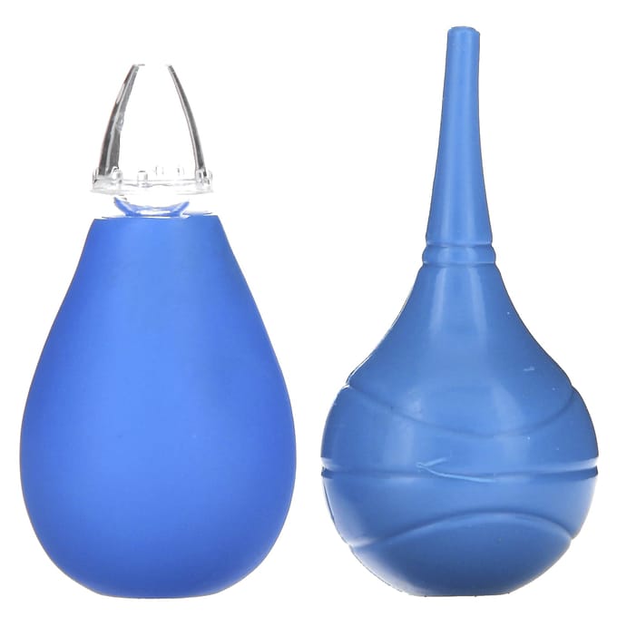 Syringe and Nasal Aspirator, Infant, 2 pcs. brown